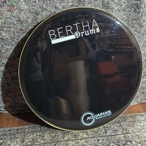 Used Aquarian Regulator 20" bass drum head Black - Picture 1 of 5