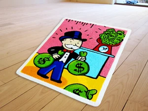 Custom Alec Monopoly Board Game Hypebeast Sneakerhead Floor Mat Carpet Area Rugs - Picture 1 of 6