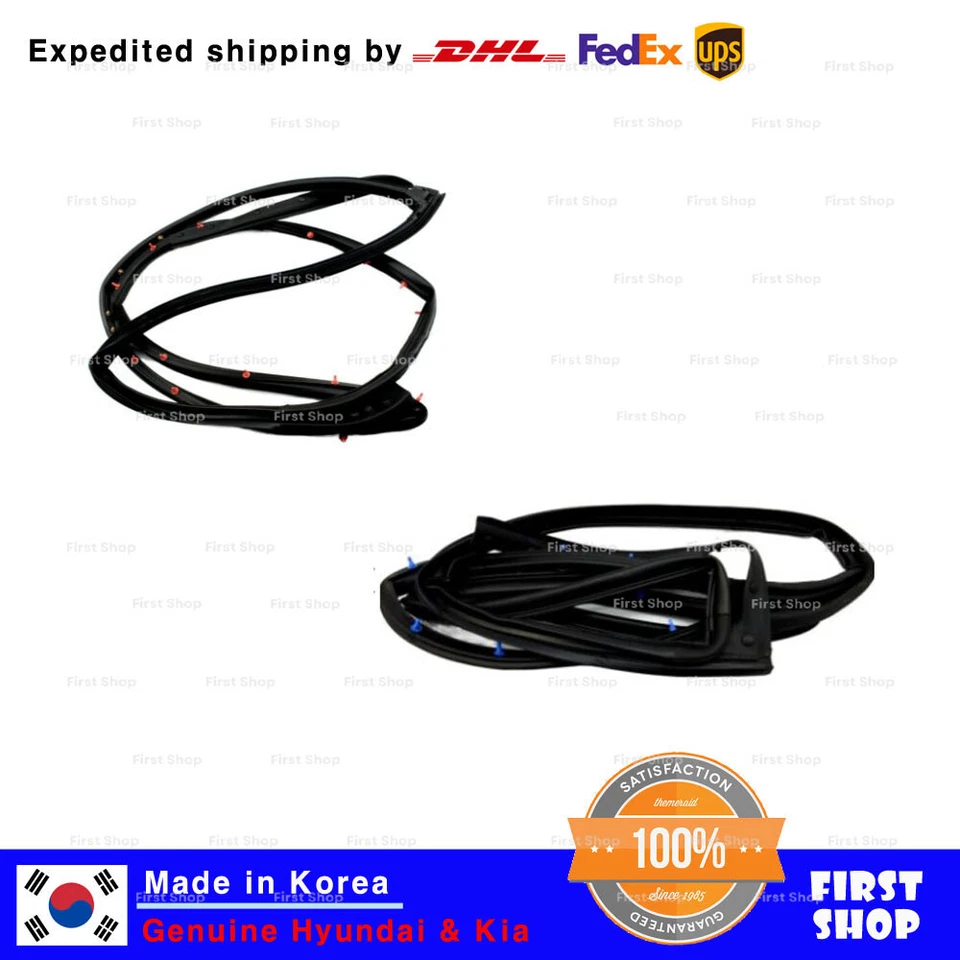 OEM 83130 / 831401W200 Rear Door Weatherstrip LH+RH  for Kia Rio 2012-2017 - Image 1 of 1