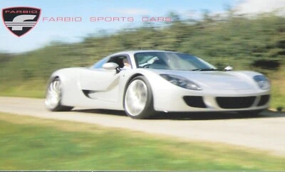 FARBIO GTS BRITISH SPORTS CAR ( GINETTA  ?) BROCHURE. c.2009 (ENGLISH TEXT) RARE - Image 1 of 3
