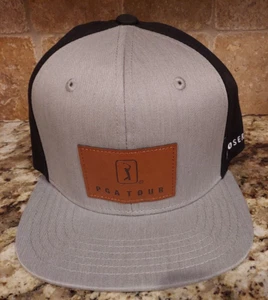 New PGA Logo Tour Men's Adjustable Golf Hat, Gray /Black - Picture 1 of 3
