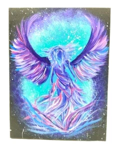 16x20 Original Acrylic Painting on Canvas "Galactic Angel" Signed by Artist - Picture 1 of 2
