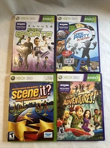 Xbox 360 Game Bundle Kinect Sports Adventures Scene It? Party In Motion - Picture 1 of 9