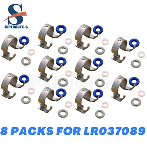 8x Fuel Injector Refit Retainer Seals for Land Rover LR4 Range Rover Sport 3.0L - Picture 1 of 7