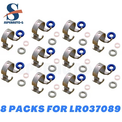 8x Fuel Injector Refit Retainer Seals for Land Rover LR4 Range Rover Sport 3.0L  - Image 1 of 4