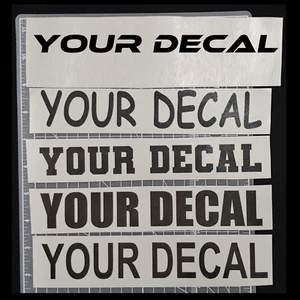 8" Individuell Personalisiert Vinyl Schriftzug Name Aufkleber Sticker Auto Fenster Becher (L8 - Bild 1 von 7