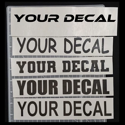 8" Custom Personalized Vinyl Lettering Name Decal Sticker Car Window Tumbler (L8 - Image 1 of 4