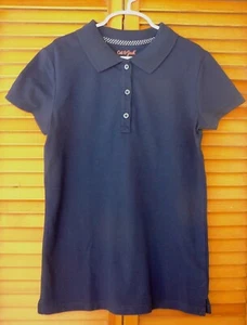 CAT & JACK POLO SHIRT~School Uniform~Short Sleeve~3 Buttons~Girl's Large 10-12 - Picture 1 of 2