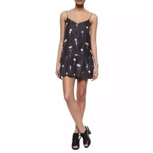 Rag & Bone Dune Palm Print Silk Romper Size 4 - Picture 1 of 11