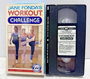 Vintage Jane Fondas Workout Challenge VHS Karl Home Video 1980s VCR Tape GREAT! - Picture 1 of 9
