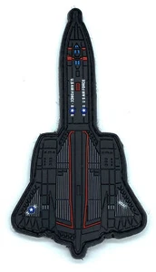 Parche Skunk Works® SR-71 Blackbird® Silhouette, parche para el hombro, PVC - Imagen 1 de 1