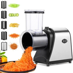 Electric Meat Grinder, Grater Salad Maker 250W Electric Slicer Cheese Grater/... - Bild 1 von 9