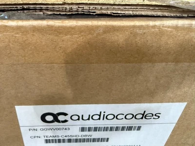 Audiocodes AC C455HD IP Phone TEAMS-C455HD-DBW GGWV00743 NEW - Image 1 of 3