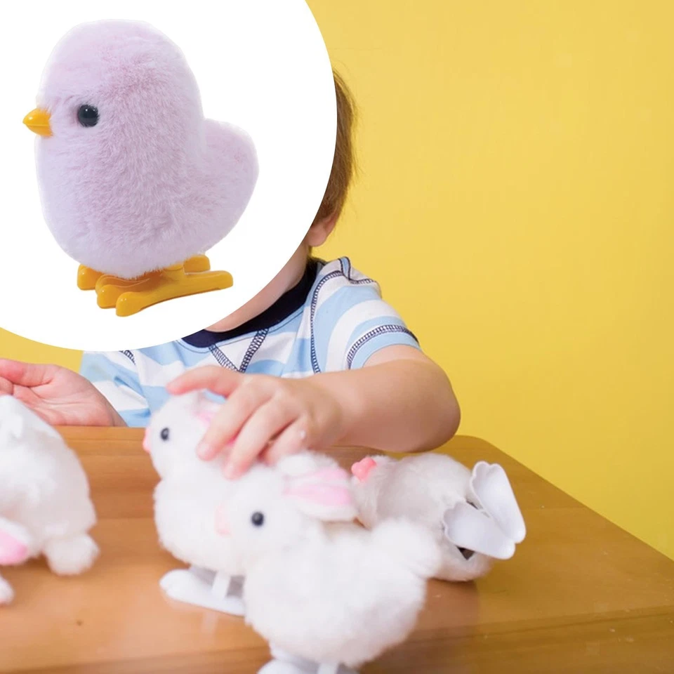 Juguete de cuerda de pollito juguete de salto para niños lindo mecanismo de relojería novedad para fiesta Foto 1 de 1