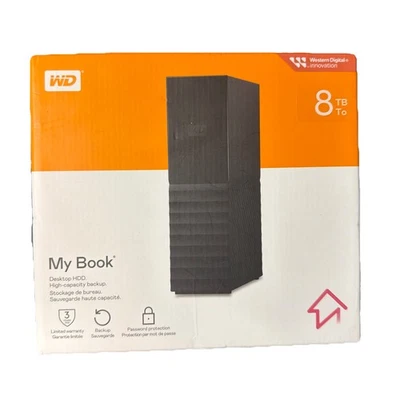 NEW WD My Book 8TB Desktop HDD High Capacity Backup - Image 1 of 4