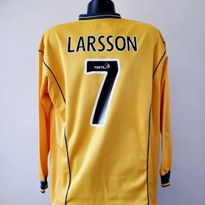 LARSSON 7 Celtic Shirt - 2000/2001 - Large - Umbro Away Long Sleeve - Bild 1 von 23
