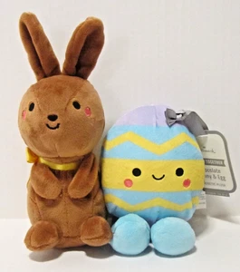 Hallmark Better Together Chocolate Bunny & Egg Magnetic Plush Easter Couple B50 - Picture 1 of 6