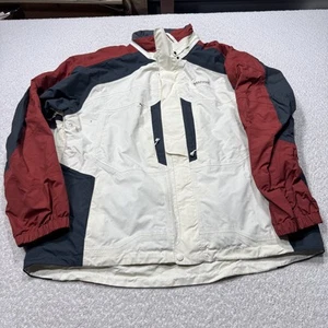 Marmot Jacket Mens XL Red Gray White Hooded Outdoors Snow Ski Waterproof Coat - Picture 1 of 11