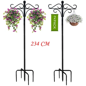 Schäferhaken für Vogelhäuschen 234 cm, Metall Gartenstab mit Haken, HirtenstabDE - Bild 1 von 20