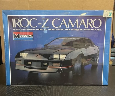 VINTAGE MONOGRAM 1/8 Scale IROC-Z Camaro Kit #2610 Sealed. - Image 1 of 4
