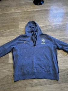 Rare Nike Brazil Vintage Zip Sweatshirt Hoodie Yellow Size XXL - Bild 1 von 3