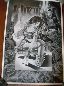 WITCHBLADE PRINT JEFF PITARELLI   2007  LARGE HEAVY STOCK PRINT - Picture 1 of 1