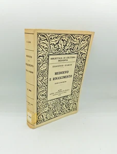 "MEDIOEVO e RINASCIMENTO studi e ricerche" Eugenio Garin, Laterza 1954 - Picture 1 of 2
