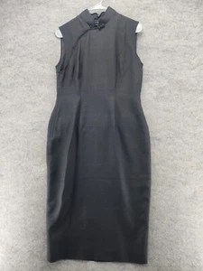 The J Peterman Co Dress Womens 6 Sleeveless Black Silk - Picture 1 of 7
