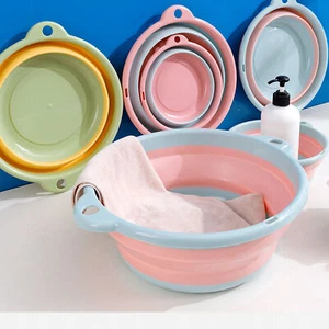 Collapsible Wash Basin Foldable Design Portable Durable PP TPR Material Glossy - Picture 1 of 11