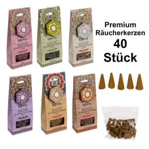 Räucherkegel Räucherkerzen 40 Stück inkl. Halter verschiedene Düfte Karma Scents - Bild 1 von 7