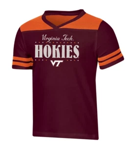 NCAA Girls' Heather Fashion T-Shirt Virginia Tech Hokies Size Medium 7/8 M - Picture 1 of 5