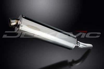 Silenciador ovalado de acero inoxidable Delkevic 18" - Escape Triumph Sprint 955i ST - 98-05 Foto 1 de 3