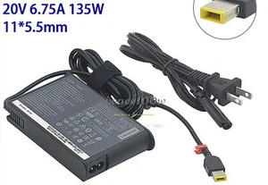 Original Lenovo 20V 6.7A 135W Slim Tip AC Adapter for Lenovo ThinkPad P1 20MD - Bild 1 von 6