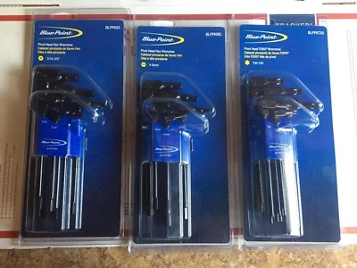 Blue Point Metric, SAE And Torx Pivot Head Wrench Sets. 3 Sets - Image 1 of 4
