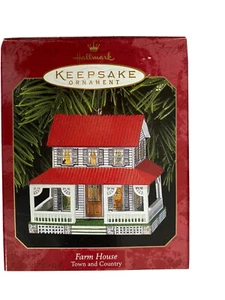 Hallmark Keepsake Ornament Farm House Town and Country Pressed Tin 1999 - Picture 1 of 1