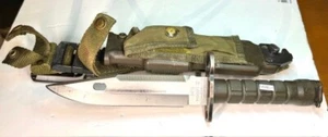 Authentic M9 PHROBIS III Buck Military Issue Fixed Blade/Saw Tooth & Sheath 175m - Picture 1 of 7