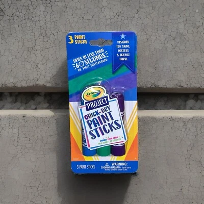 Crayola Project Quick-Dry Paint Sticks 3 in Pack - Image 1 of 2