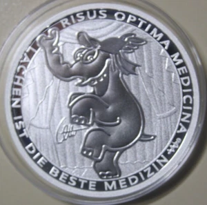 Ottifant de plata Tuvalu 1 dólar 2022 "Otto Waalkes" 1 oz #F6606 "Funnyfant" - Imagen 1 de 6