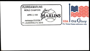 1998 Old Glory USPS FDC Florida Marlins World Champions Stamp - Picture 1 of 2