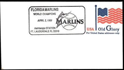 1998 Old Glory USPS FDC Florida Marlins World Champions Stamp - Image 1 of 2