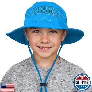 Kids Sun Hat Fishing Hats For Boys Girls UPF 50+ Wide Brim Bucket Hats For Ki - Picture 1 of 5