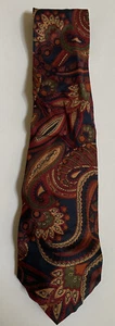 Vtg 90s Men’s All silk tie Paisley Pattern Hathaway Multicolor - Picture 1 of 4