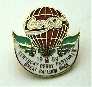 1989 Coca-Cola Cola Coke Kentucky Derby Festival Great Ballon Rennen Revers Pin Nr. Neu - Bild 1 von 4