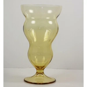 Vintage Federal Glas Lido Golden Glow 15 Unzen Becher mit Fuß 146r Bernsteinoptik - Bild 1 von 6