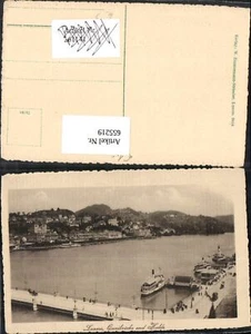 655219,Luzern Quaibrücke u. Halde Schiffe Dampfer Brücke - Bild 1 von 1