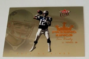 2004 Fleer Ultra Tom Brady Passing Kings Patriots Insert Gold Card Uncirculated - Picture 1 of 2