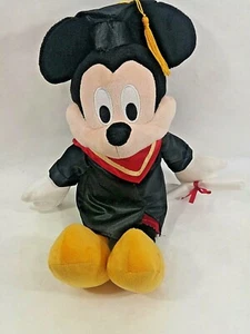 Graduación Mickey Mouse Disney Juguete Graduación Peluche Diploma Vestido Gorra - Imagen 1 de 4