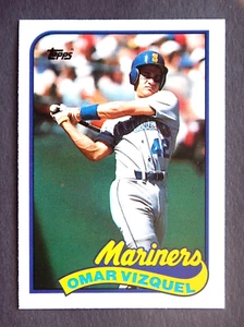 Omar Vizquel #122T  Topps Traded 1989 Baseball Card (Seattle Mariners) - Picture 1 of 2