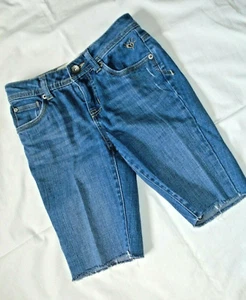JUSTICE - GIRLS SIZE 10R SIMPLY LOW - CUT DOWN DENIM SHORTS - Picture 1 of 2
