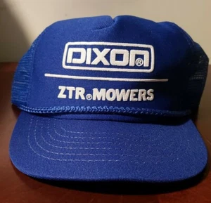 Vintage Trucker Hat Mesh DIXON ZTR MOWERS  Made in USA - Picture 1 of 5